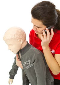 Helping a choking child