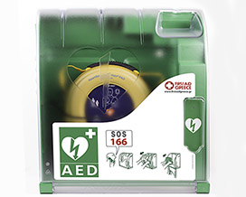 Alarmed, Secure AED Wall Cabinet